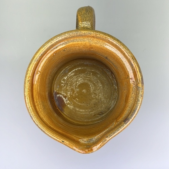 Studio Pottery Yellow Glaze Pitcher - Picture 7 of 10